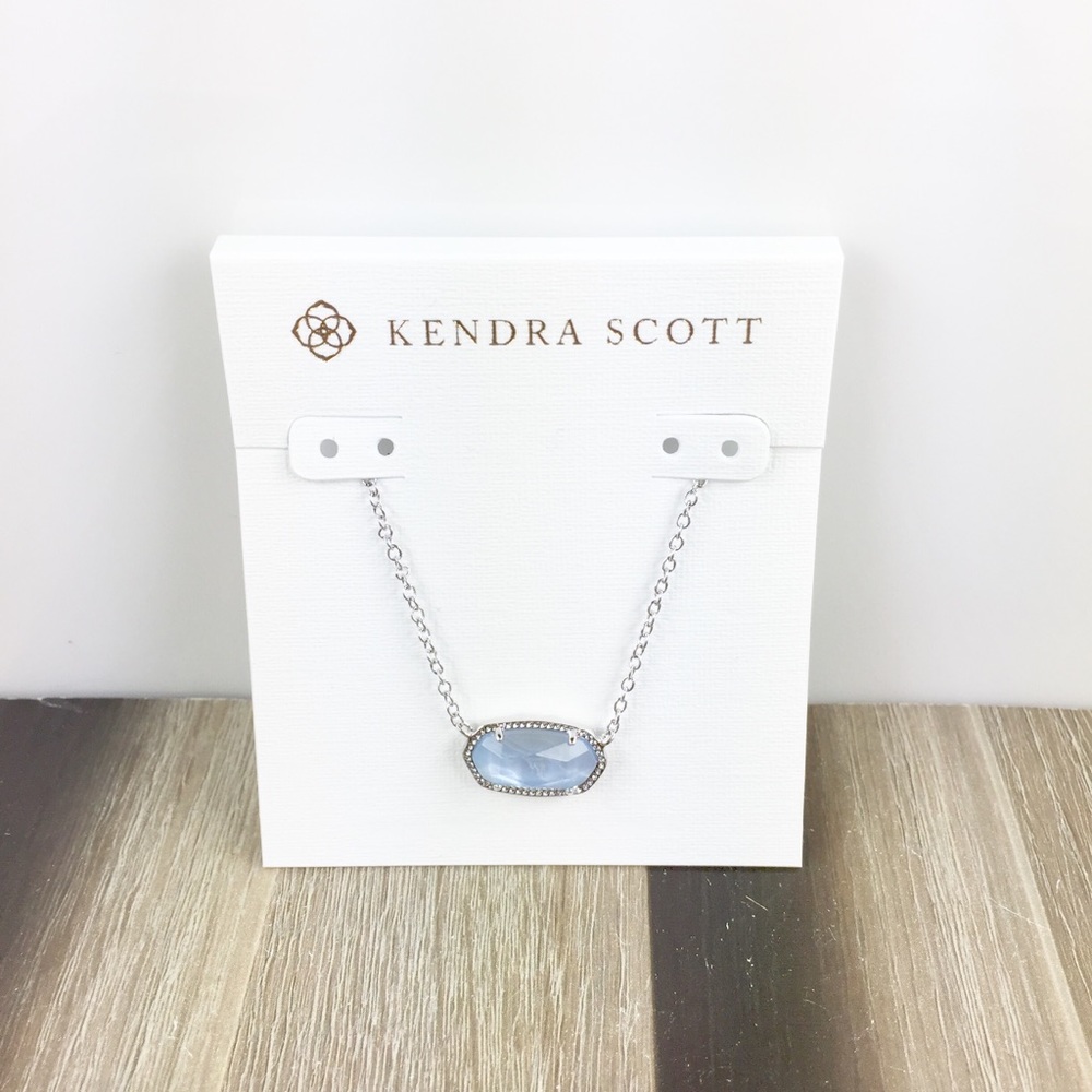 Kendra Scott Elisa Sky blue illusion necklace